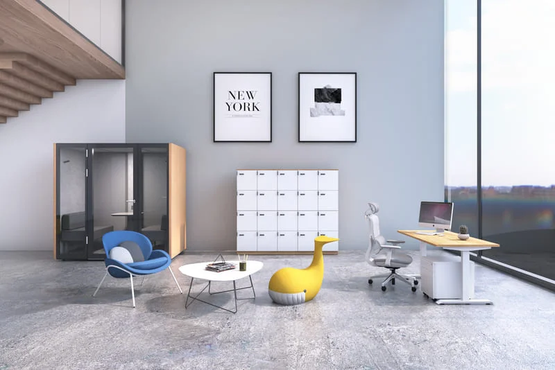 Eco-friendly desk, Green office chair, Sustainable workspace, Recycled workstation, Eco-conscious office
