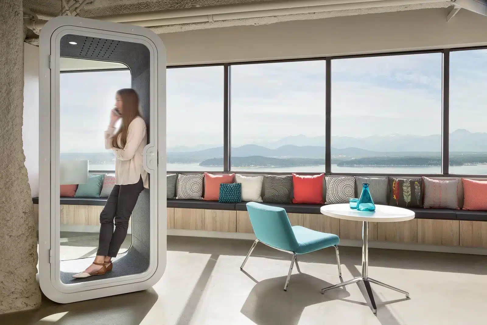 Breakout area furniture, Office relaxation corner, Lounge office furniture, Casual meeting spaces, Office sofa Malaysia
