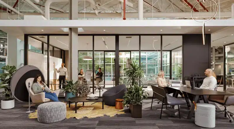 Productive office space, Comfortable work desk, Focused workstation